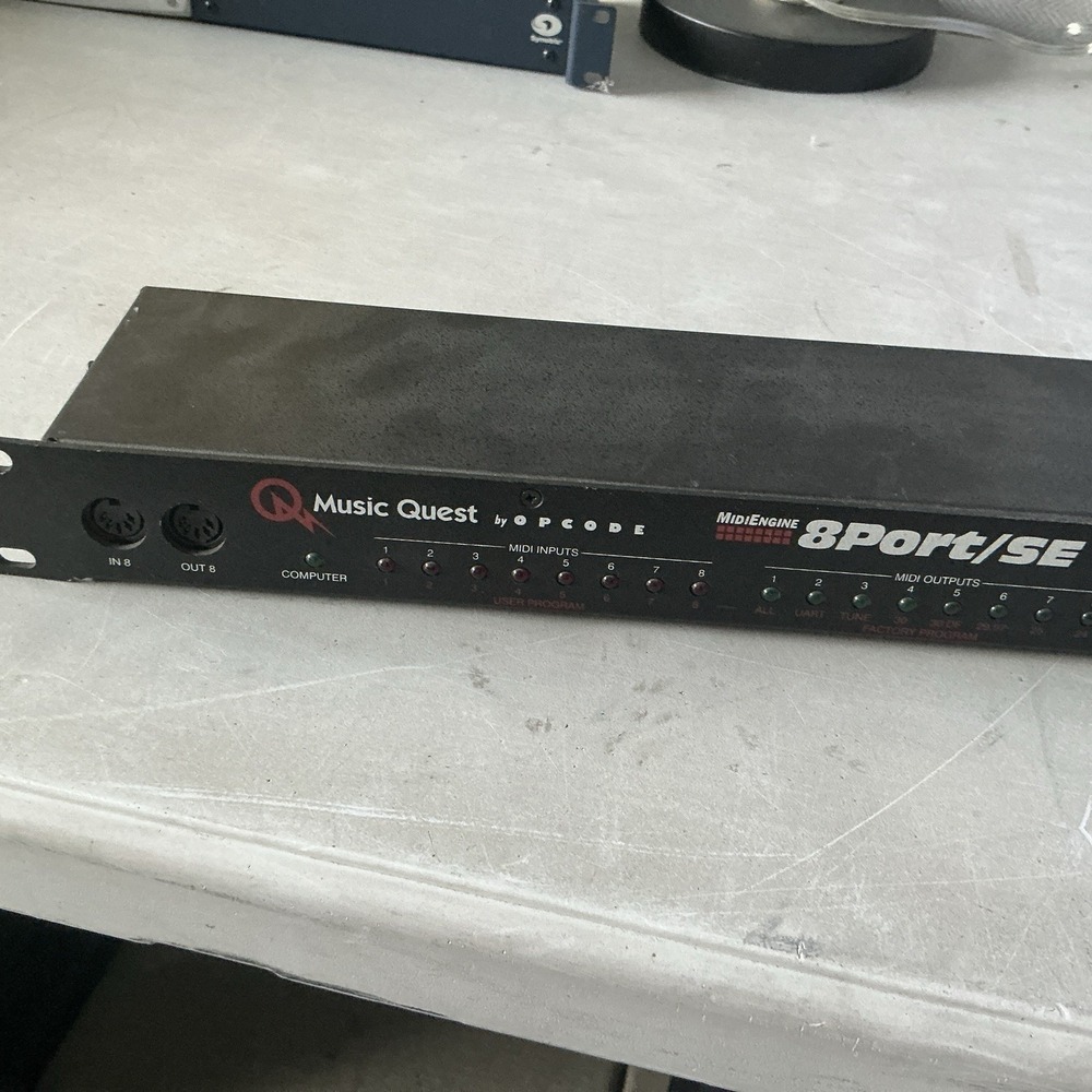Opcode Music Quest Midi Engine 8 Port / SE Interface Patchbay READ